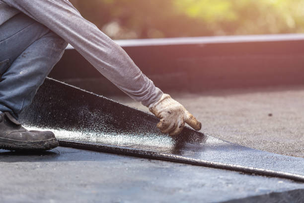 Professional Waterproofing technician working in Martin, MI